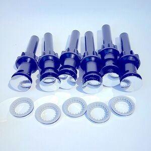 Delta drain assembly, push pop-up style (with overflow set of 6)